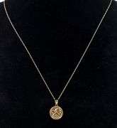 Heavenly 14K Yellow Gold Angle Pendant Necklace