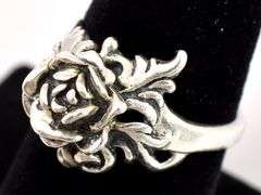 Rose Ring in Sterling Silver