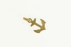 10K Yellow Gold Anchor Nautical Sailing Hope Symbol Charm/Pendant