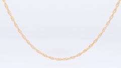Elegant Yellow Gold Chain Necklace