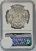 Frosty-white Choice BU 1879-S Morgan Silver Dollar. NGC MS63