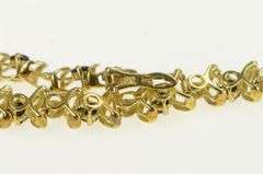 10K Yellow Gold Natural Sapphire Diamond Curved Link Bracelet