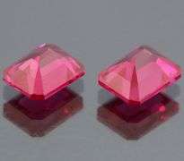 Simply breathtaking 6.44ct created Ruby pair
