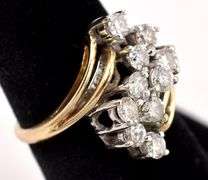 Lavish Diamond Ring in 14K Yellow Gold
