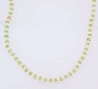 Peridot and Pearl Necklace with Gold Clasp