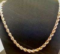 GORGEOUS 14K ROSE GOLD TWISTED LINK CHAIN