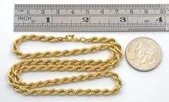 Popular 14k YG Rope Necklace