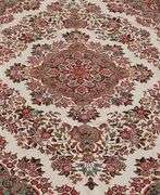 Floral Silk and Wool Tabriz Design 6x9