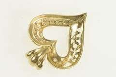 10K Yellow Gold Diamond Mom Mother's Day Heart Love Pendant