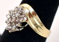 Amazing 14K Yellow Gold Diamond Ring