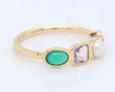 Fabulous 18kt Tous Multi Gemstone Band