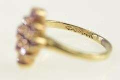 14K Yellow Gold Date To Remember Stork Baby Syn. Ruby Charm/Pendant