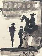 Very Collectible Pablo Picasso Lithograph from Toros y Toreros Circa 1961