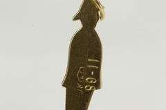 10K Yellow Gold 1960's London Police Peace Officer Charm/Pendant
