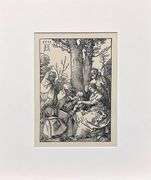 Extremely Rare Albrecht Durer Vintage Lithograph After a Woodcut Plate Circa 1946