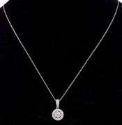 Amazing White Gold Diamond Pendant Necklace