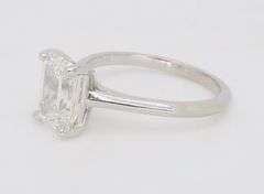 Certified Emerald Cut Diamond Solitaire