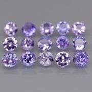 Glittering 3.29ct bright blue violet Tanzanite set