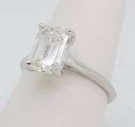 Certified Emerald Cut Diamond Solitaire