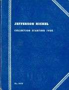 Album of 66 Jefferson Nickels 1938-1961-D w/War Nickels