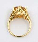 Contemporary Filigree Citrine Ring