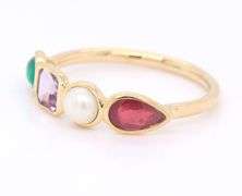 Fabulous 18kt Tous Multi Gemstone Band