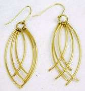 Vintage 14K Long Dangly Earrings