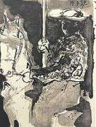 Very Collectible Pablo Picasso Lithograph from Toros y Toreros Circa 1961