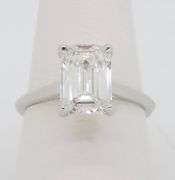 Certified Emerald Cut Diamond Solitaire