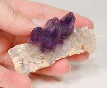 Step-like 244.78ct natural Amethyst in matrix