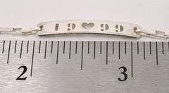 1999 Heart Bracelet In Sterling Silver
