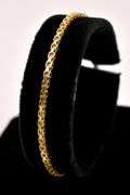 Elegant Large Box Chain Bracelet in 14K Yellow Gold