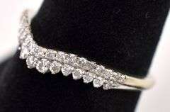 Beautiful 14K White Gold Enhancer Ring Band