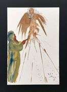 Rare Salvador Dali Biblia Sacra Lithograph Circa 1960's