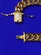 Huge Yellow 18 Kt Gold Plate Cuban Curb Link Bracelet