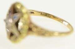 10K Yellow Gold Vintage Masonic Shriners Star Ring