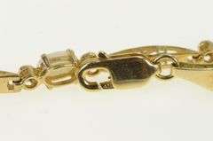 10K Yellow Gold Oval Opal Diamond Accent Vintage Tennis Bracelet