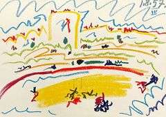 Very Collectible Pablo Picasso Lithograph from Toros y Toreros Circa 1961