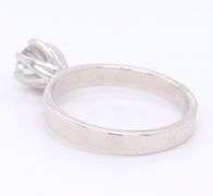 Divine Round Brilliant Cut Diamond Solitare Ring in White Gold