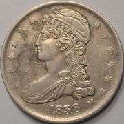 1838 Capped Bust Half Dollar Cleaned