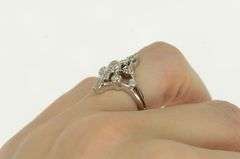 14K White Gold 0.50 Ctw Diamond North Star Cluster Statement Ring