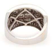 2.80ctw Princess and Round Diamond Multi Row Band Ring in 18K