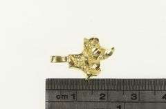10K Yellow Gold State of Texas Gold Nugget Texture Charm/Pendant