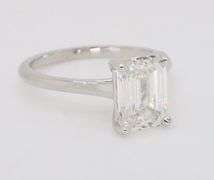 Certified Emerald Cut Diamond Solitaire