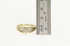 10K Yellow Gold Vintage Diamond Classic Promise Ring