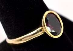 Adoring Rhodolite Garnet Ring In Yellow Gold