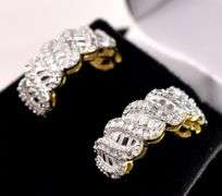 Vermeil J-Hoop Earrings in Sterling Silver