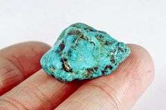 23ct uncut natural blue green Turquoise