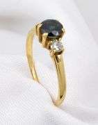 Classic 14K Sapphire & Diamond Ring