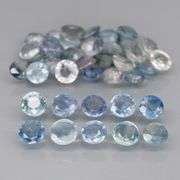 Beautiful 5.58ct 40 piece Ceylon Sapphire set -heated only!